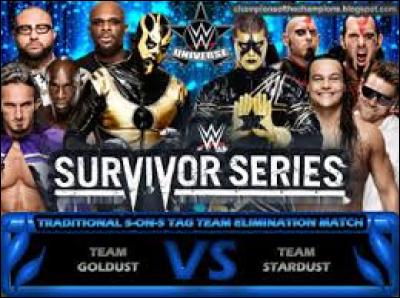 Pré-Show : Traditional Survivor Series Elimination Tag Team Match. 
Quelle équipe gagne ce pré-show ?