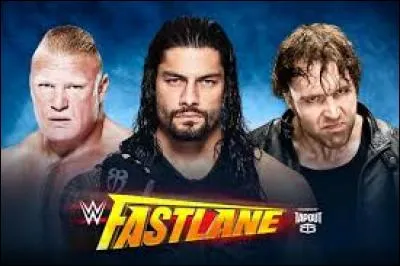 Match 7 : Main-Event : Triple Threat Match. Le gagnant affrontera Triple H à WrestleMania 32 pour le WWE World Heavyweight Championship. 
Qui remporte ce main-event ?