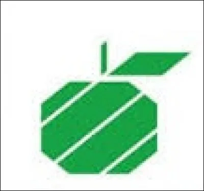 Quelle banque active au Bénélux est symbolisée par une pomme verte stylisée ?