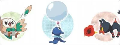 Les starter de la série "Lune et Soleil" sont...