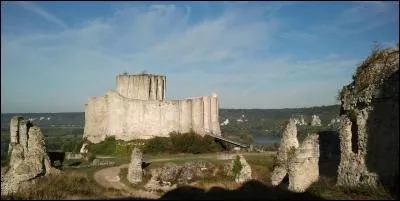 Les ruines de cette forteresse, construite par le roi d'Angleterre à la fin du XIIe siècle, dominent la vallée de la Seine. De quel château s'agit-il ?