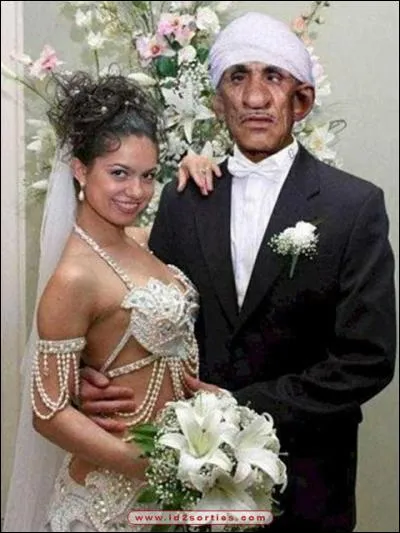 Quant à elle, elle a fait un mariage d'argent !