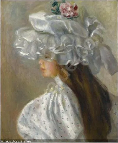 Qui a peint "Femme au chapeau blanc" ?