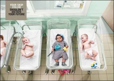 Qui a lancé cette campagne sur les couleurs de peau et le déterminisme ?