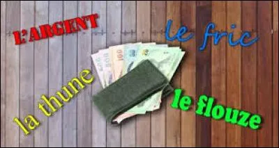 Lequel de ces mots d'argot ne désigne pas l'argent ?