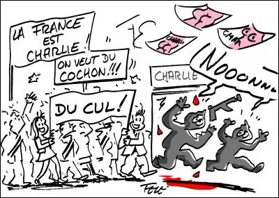 Ah ! Les porcs l'assassinnent !