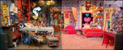 Qui est sur la photo dans le cadre accroché au mur, à côté du lit de Cat ?