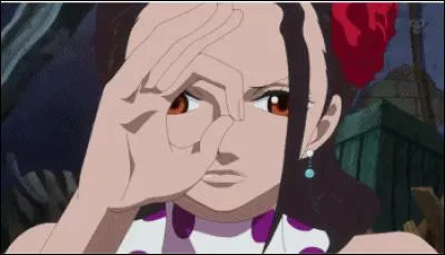 Quelle couleur apparaît lorsque Violette regarde dans la tête de Sanji ?