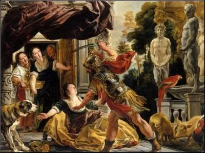 Qui transforma les compagnons d'Ulysse en cochons à l'occasion de leur escale sur l'île d'Aéa lors de leur voyage de retour ?