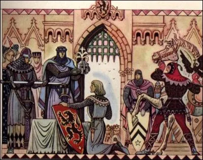 Comment s'appelle la cérémonie où l'on devient un chevalier ?