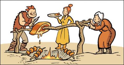 Lorsque les hommes préhistoriques ont découvert le feu, ils ont appris à faire cuire la viande. Mais de quelle façon ?