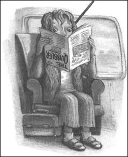 Pourquoi, dans le Poudlard Expess Luna tient-elle le Chicaneur  l'envers ?