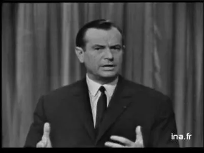 Il a été le candidat du centre-droit à l'élection présidentielle de 1965, obtenant 15, 6%. De qui s'agit-il ?