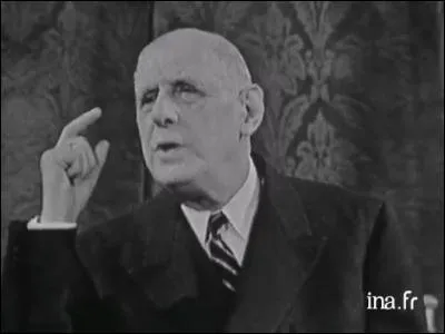 Candidat à sa succession en 1965, il est élu, mais au 2e tour, pour un second mandat. De qui s'agit-il ?
