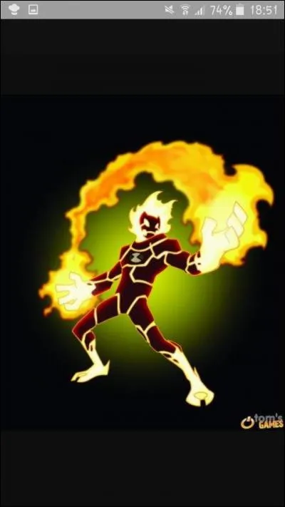 Comment s'appelle l'alien en feu ?