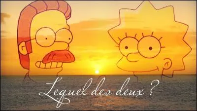 Qui de Lisa ou Ned Flanders rencontre une voyante ?