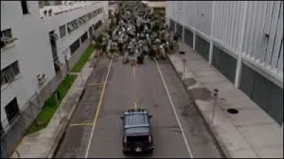 Qui est séparé des autres à la fin lorsqu'ils se retrouvent devant une meute d'animaux, cette personne étant avec l'animal antidote dans l'Atlantique ?