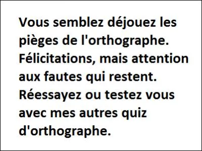 Combien y a-t-il de fautes ?