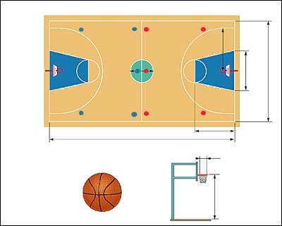 Quelles sont les dimensions réglementaires d'un terrain de basket ?