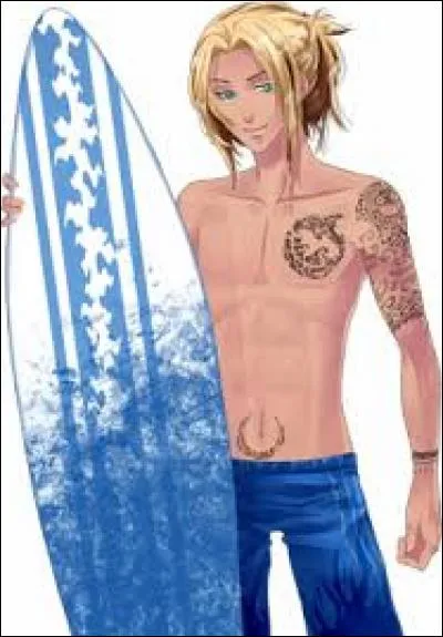 Quel surfeur dragueur la Sucrette rencontre-t-elle sur la plage dans l'épisode 9 ?