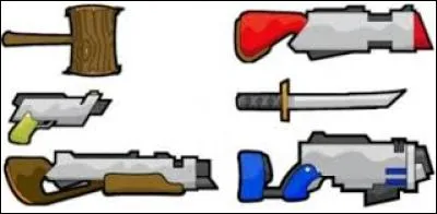 Quelles sont les différentes armes qu'il est possible de récupérer sur le terrain ?