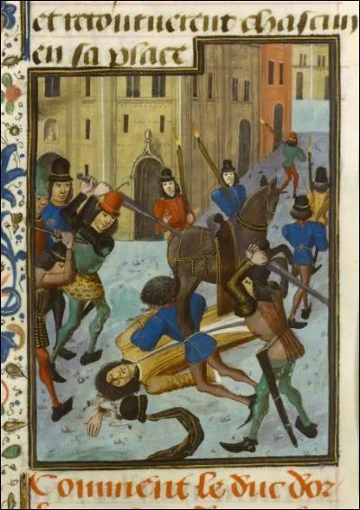 Durant la folie du roi Charles VI (1380-1422), le duc de Bourgogne, Jean sans Peur, et le duc d'Orléans s'opposèrent pour gagner de l'influence au conseil de régence. Le duc de Bourgogne fit assassiner son rival en...