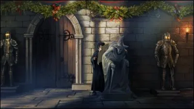 Quel est le nom de la statue derrière laquelle se trouve un passage secret menant à Pré-au-Lard et que Harry utilise durant sa 3e année ?