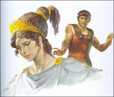 Selon la version de Virgile, elle serait tombée amoureuse d'un prince troyen. Qui est-il ?