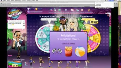 Pour avoir notre niveau, on gagne des :