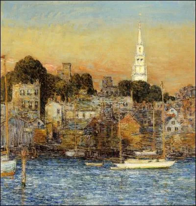 Qui a peint  Crpuscule d'octobre, Newport  ?