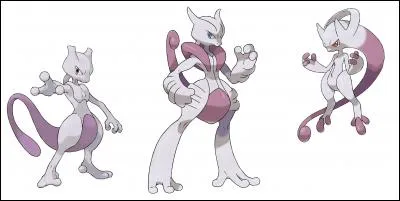 Quels sont les poids des trois formes de Mewtwo ?