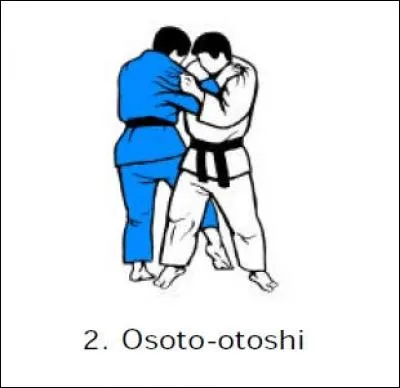 "O soto otoshi" veut dire :