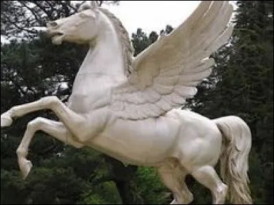 De qui est né le cheval ailé Pégase ?