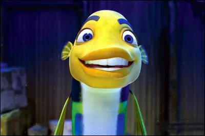 Dans le film " gang de requins " quel est le nom de ce jeune poisson bavard et affabulateur qui veut se faire passer pour un grand chasseur de squales ?