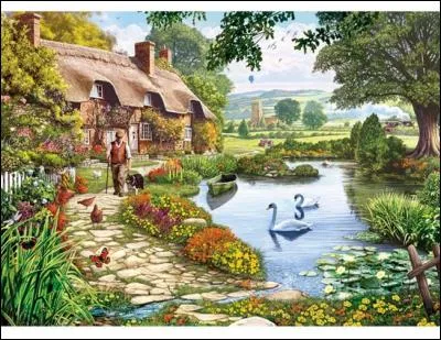 Comment est l'all&eacute;e qui m&egrave;ne &agrave; la maison ?