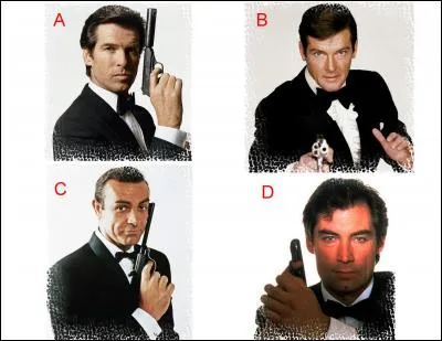 L'acteur qui incarnait l'agent secret « James Bond » dans « Les diamants sont éternels » est représenté en :
