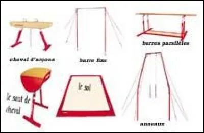 Combien y a-t-il d'agrès pour les garçons ?