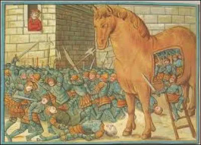 Quand les Grecs sont-ils sortis du cheval de Troie ?