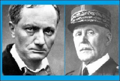 Charles Baudelaire a-t-il pu faire connaissance avec le Maréchal Pétain ?