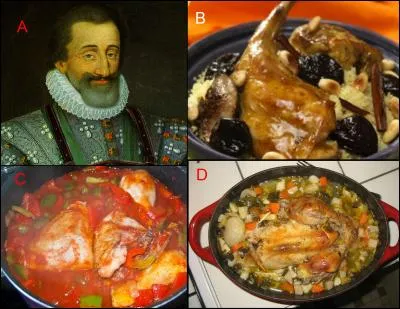 L'illustration nomm&eacute;e &laquo; A &raquo; est en lien &eacute;troit avec l'illustration repr&eacute;sent&eacute;e en : (Indice : Henri le Grand)