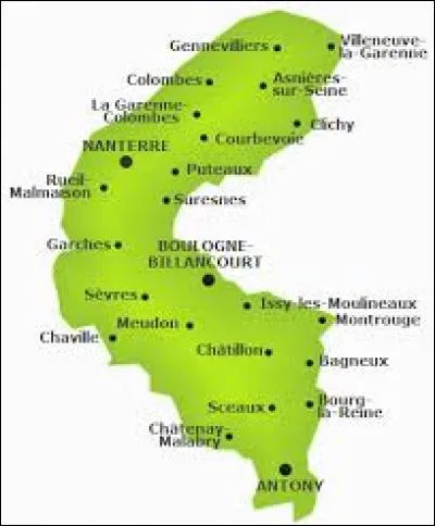 Quel est le numéro correspondant au département "Hauts-de-Seine" ?