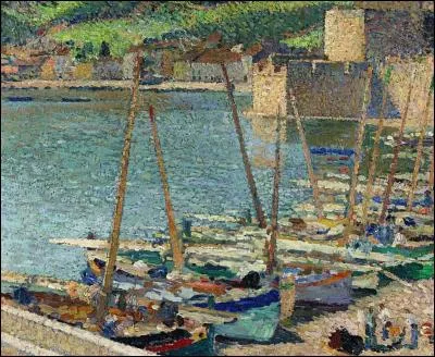 Qui a peint "Bateau de pêche sur la grève à Collioure" ?