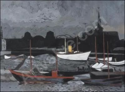 Qui a peint "Bassin de pêche, Ostende" ?