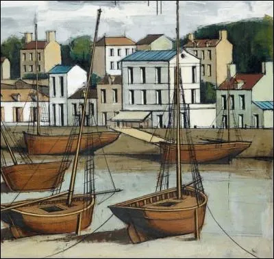 Qui a peint "Pornic, bateaux de pêche à marée basse" ?