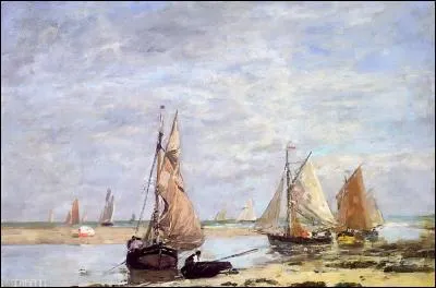 Qui a peint "Bateaux de pêche près de Trouville" ?