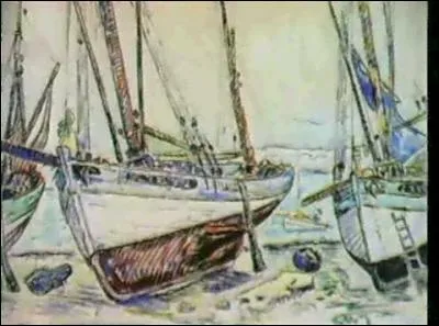 Qui a peint "Bateaux de pêche" ?