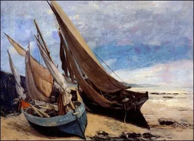 Qui a peint "Bateaux de pêche sur la plage de Deauville" ?