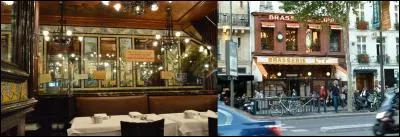 Dans cet endroit, on n'y vient pas pour lire l'heure mais pour manger une bonne choucroute accompagnée d'une bonne bière. On y verra peut-être les fantômes d'Apolinaire et de Verlaine ! 
Quelle est cette brasserie ?