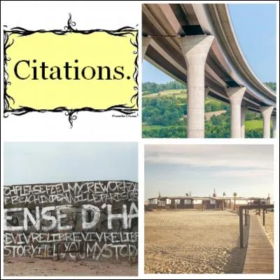 Quelle phrase s'apparente à ces 4 images ?