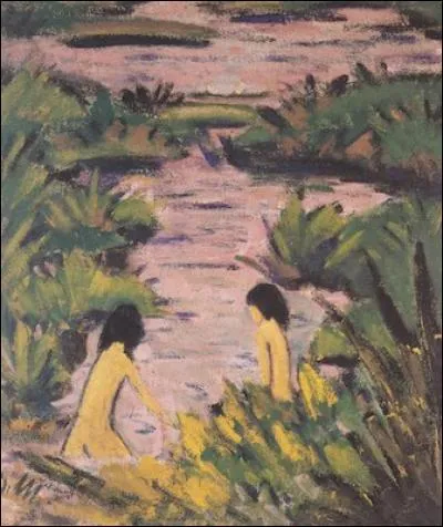 Qui a peint "Baigneuses dans la rivière" ?